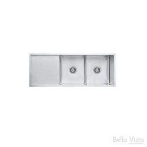 BELLA VISTA - PRADUS Luminare Double Bowl With Drainer Kitchen Sink - 1150x440x250
