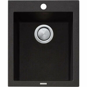 OLIVERI - SANTORINI Black Standard Bowl Topmount Sink