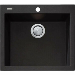 OLIVERI - SANTORINI Black Large Bowl Topmount Sink