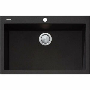 OLIVERI - SANTORINI Black Mega Bowl Topmount Sink