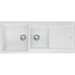 OLIVERI - SANTORINI White 1 & 3/4 Bowl Topmount Sink With Drainer