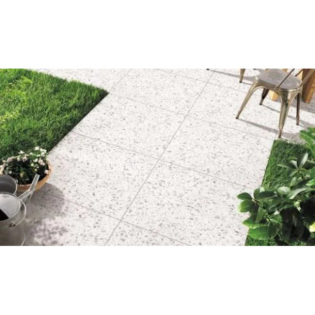 TERRAZZO STONE by Stoneworld - Jelly White 600x600 Tiles