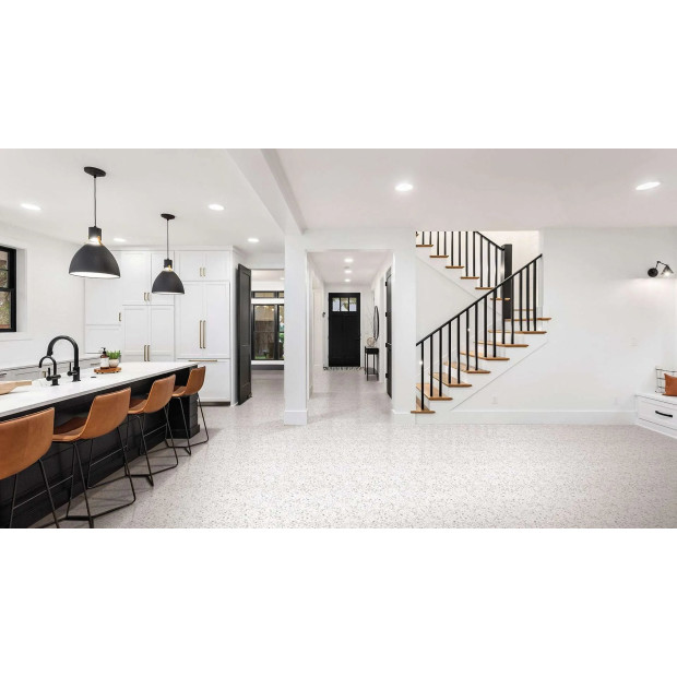 TERRAZZO STONE by Stoneworld - Jelly White 600x600 Tiles