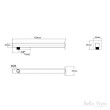 BELLA VISTA - DEKO Square Wall Shower Pipe - 450mm