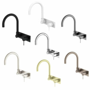 NERO - MECCA Wall Basin Mixer Swivel Spout