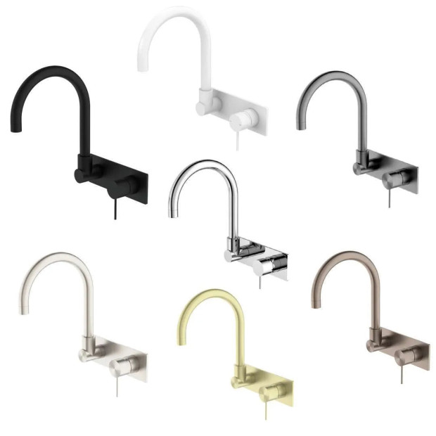 NERO - MECCA Wall Basin Mixer Swivel Spout