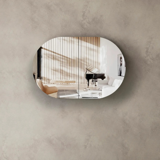 OTTI - BONDI Natural Oak Shaving Cabinet 900x600x150