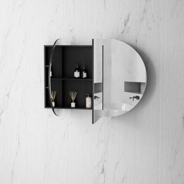 OTTI - BONDI Black Oak Shaving Cabinet 1200x750x150