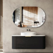 OTTI - BONDI Black Oak Curved Vanity 1200x460x450