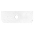 OTTI - BONDI Satin White Fluted Curved Vanity 1200x460x450