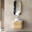 OTTI - BONDI Natural Oak Curved Vanity 600x460x470
