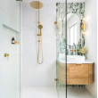 OTTI - BONDI Natural Oak Curved Vanity 600x460x470