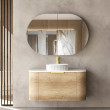 OTTI - BONDI Natural Oak Curved Vanity 900x460x450
