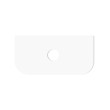 OTTI - BONDI Satin White Fluted Curved Vanity 900x460x450
