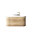 OTTI - BONDI Natural Oak Curved Vanity 900x460x450