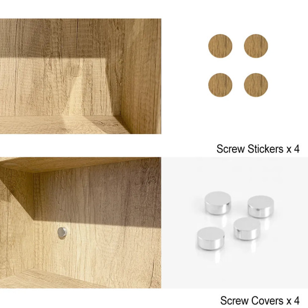 OTTI - BYRON Natural Oak Plywood Shaving Cabinet 1200x800x150