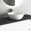 OTTI - LONDON Matte White Solid Surface Basin 390x390x145