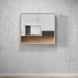 OTTI - BYRON Natural Oak Plywood Shaving Cabinet 900x800x150