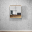 OTTI - BYRON Natural Oak Plywood Shaving Cabinet 750x800x150
