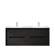OTTI - BYRON Black Oak Double Bowl Wall Hung Vanity 1200mm