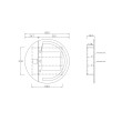OTTI - LONDON Led Shaving Cabinet 800x800x130