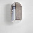 OTTI - NOOSA Pill Shape Matte White Shaving Cabinet