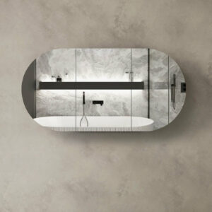 OTTI - BONDI Black Oak Shaving Cabinet 1800x900x150