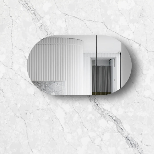 OTTI - BONDI White Oak Shaving Cabinet 1500x900x150