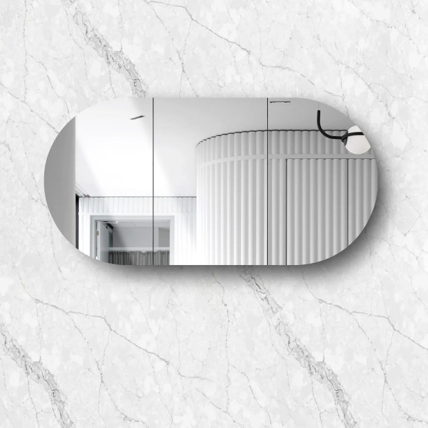 OTTI - BONDI White Oak Shaving Cabinet 1800x900x150