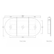 OTTI - BONDI White Oak Shaving Cabinet 1800x900x150