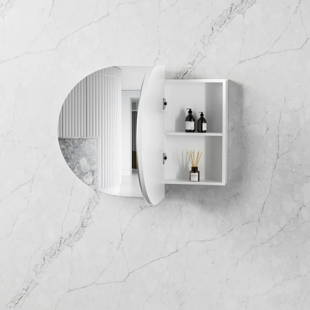 OTTI - BONDI White Oak Shaving Cabinet 900x600x150