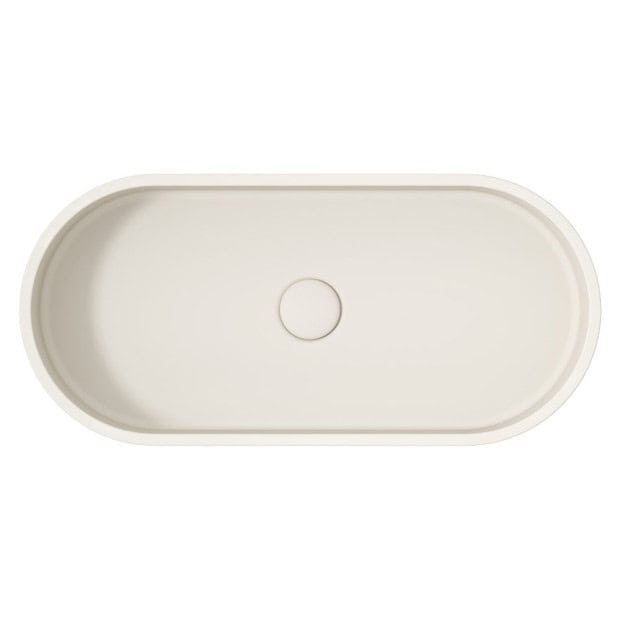 Oval bathroom sink for modern home renovation and bathroom upgrade.