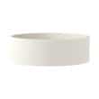 Modern white planter pot for garden or indoor use, minimalist design.