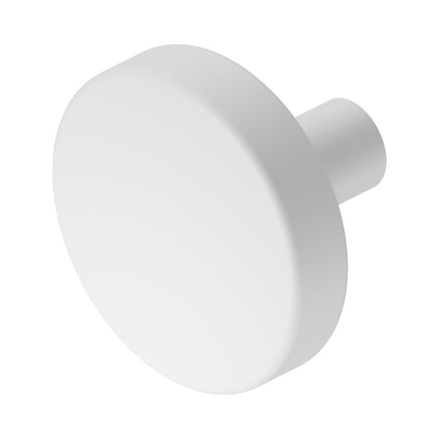 25f007mw Mecca Cabinet Knob E28093 C39836 Matte White Image 1.png