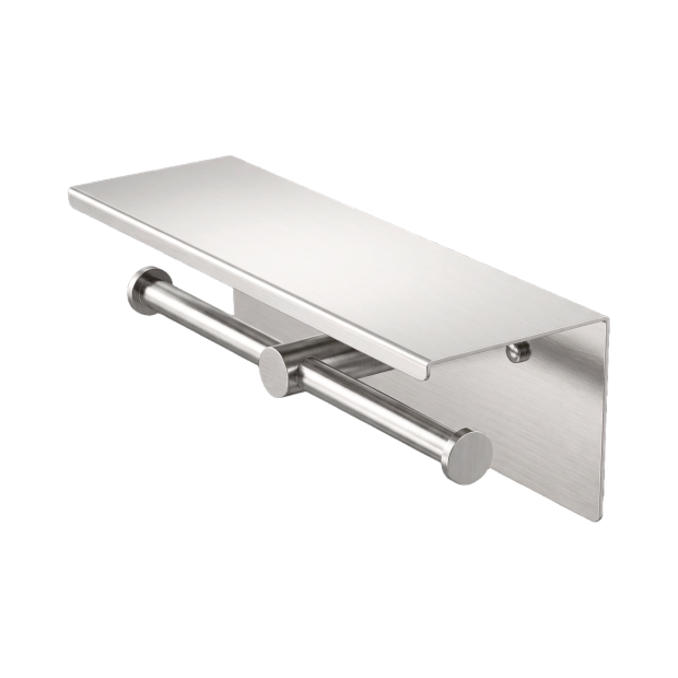 Nr1986ebn Mecca Double Toilet Roll Holder With Shelf Brushed Nickel Image 1.png