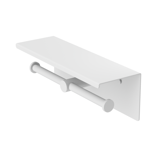 Nr1986emw Mecca Double Toilet Roll Holder With Shelf Matte White Image 1.png