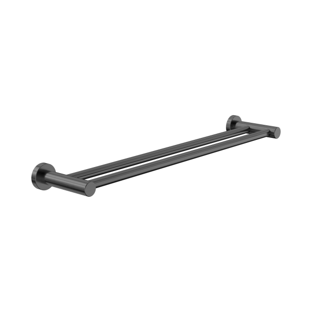 Nr2024dgm Dolce Ii Double Towel Rail 600mm Gun Metal Image 1.png