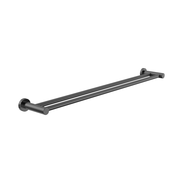 Nr2030dgm Dolce Ii Double Towel Rail 800mm Gun Metal Image 1.png