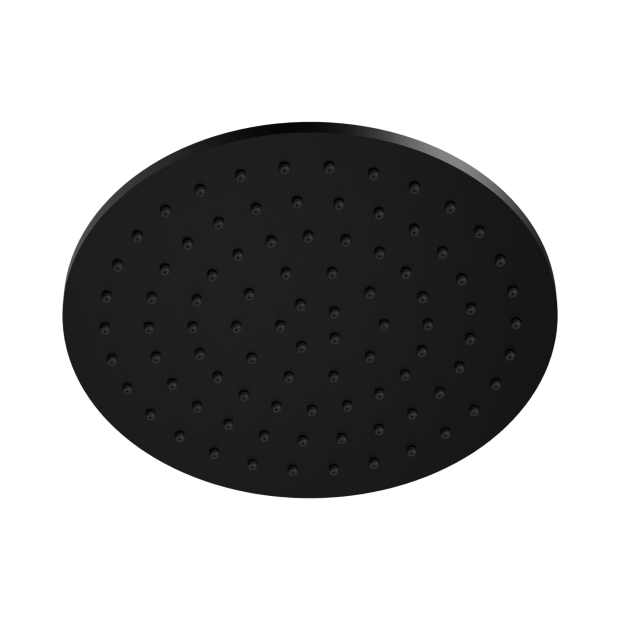 Nr507046mb 250mm Round Metal Shower Head Ii Matte Black Image 1.png