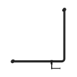 Nrcr3290bhmb Mecca Care 32mm 90 Degree Bent Tube Grab Rail 750x750mm With Toilet Roll Holder Matte Black Image 2.png