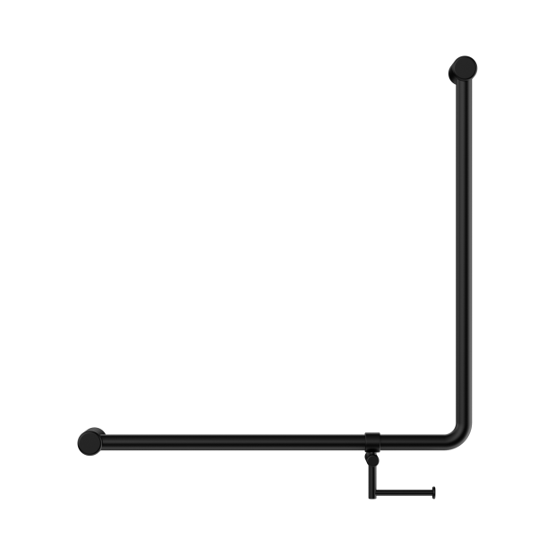 Nrcr3290bhmb Mecca Care 32mm 90 Degree Bent Tube Grab Rail 750x750mm With Toilet Roll Holder Matte Black Image 2.png