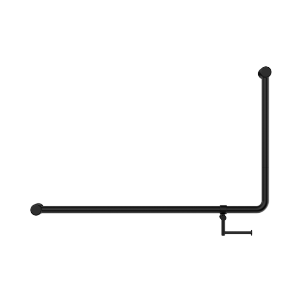 Nrcr3290ehmb Mecca Care 32mm Dda 90 Degree Bent Tube Grab Rail 600x1000mm With Toilet Roll Holder Matte Black Image 2.png