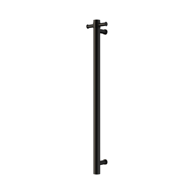 Nrv902hmb Mecca 240v Single Vertical Heated Towel Rail Matte Black Image 1.png